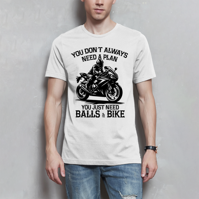 Herren T-Shirt Herren T-Shirt "You Don 't Always Need A Plan Bro, Sometimes – Produktansicht