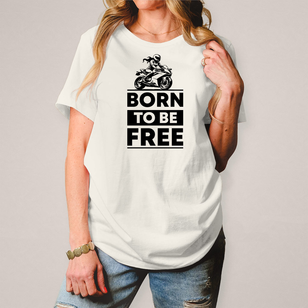 Damen T-Shirt "Born To Be Free"