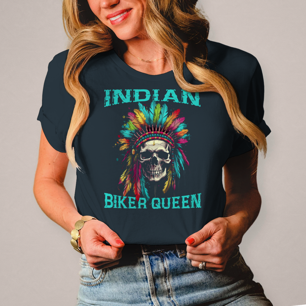 Damen Biker T-Shirt "Indian Biker Queen"