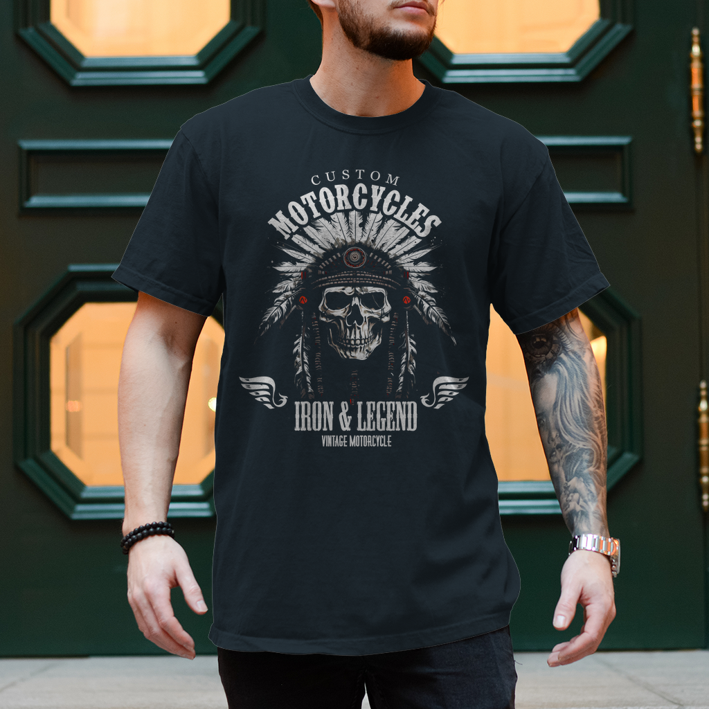 Biker T-Shirt "Indian Custom Motorcyles"