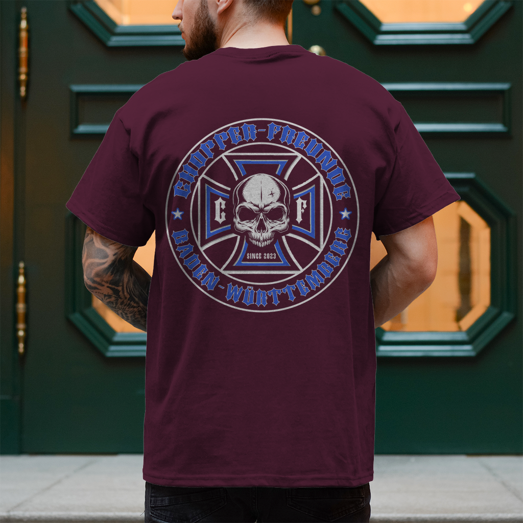 Herren T-Shirt Rücken Logo