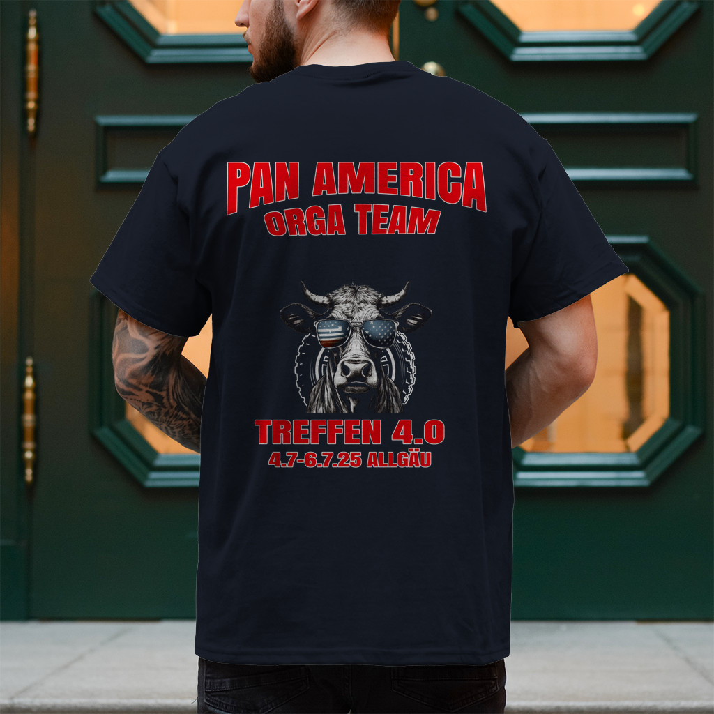 Orga Team Beideseitiger Druck:   Herren T-Shirt