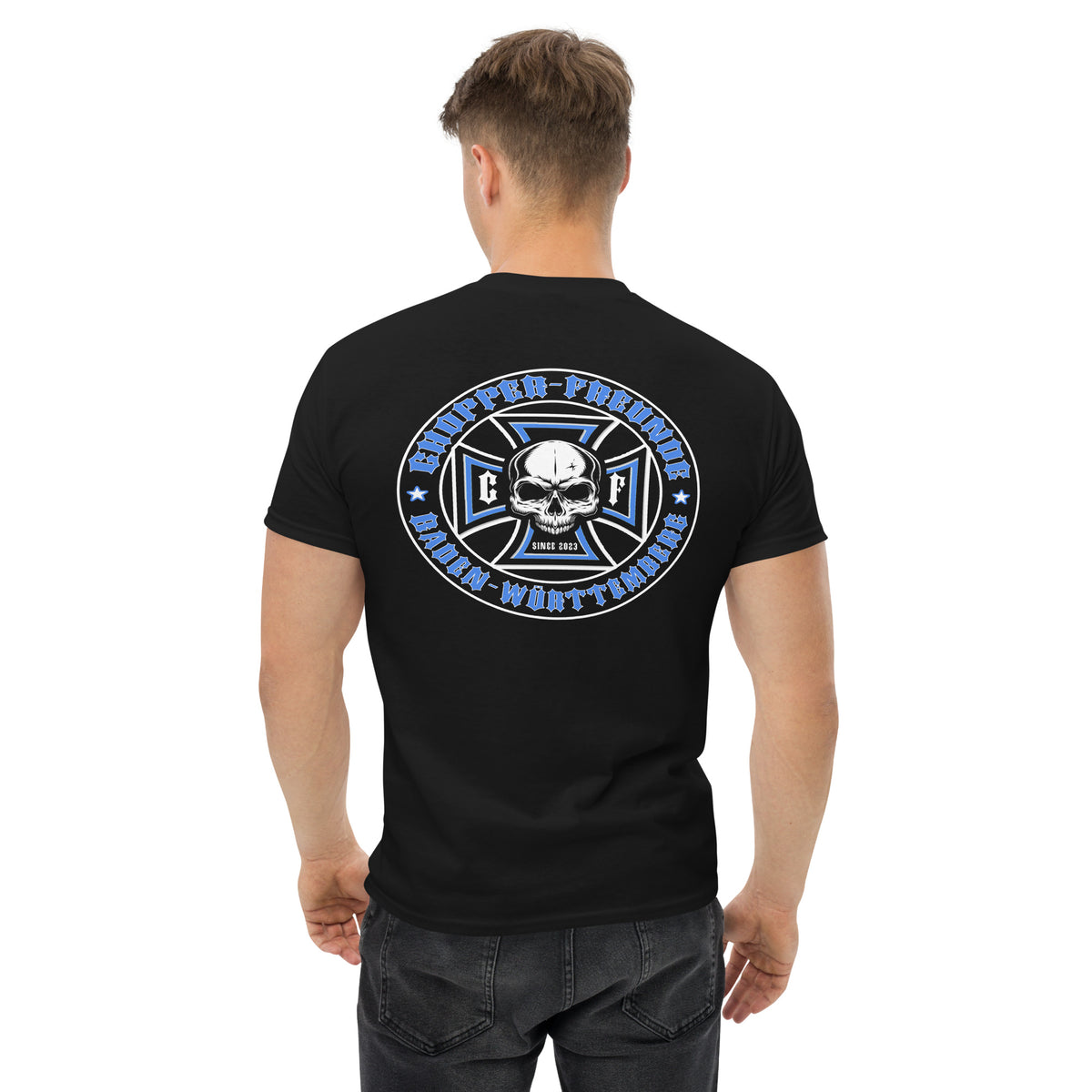 Chopper-Freunde T-Shirt " Vorder und Rückendruck" Variante 1-Biker-Shirts