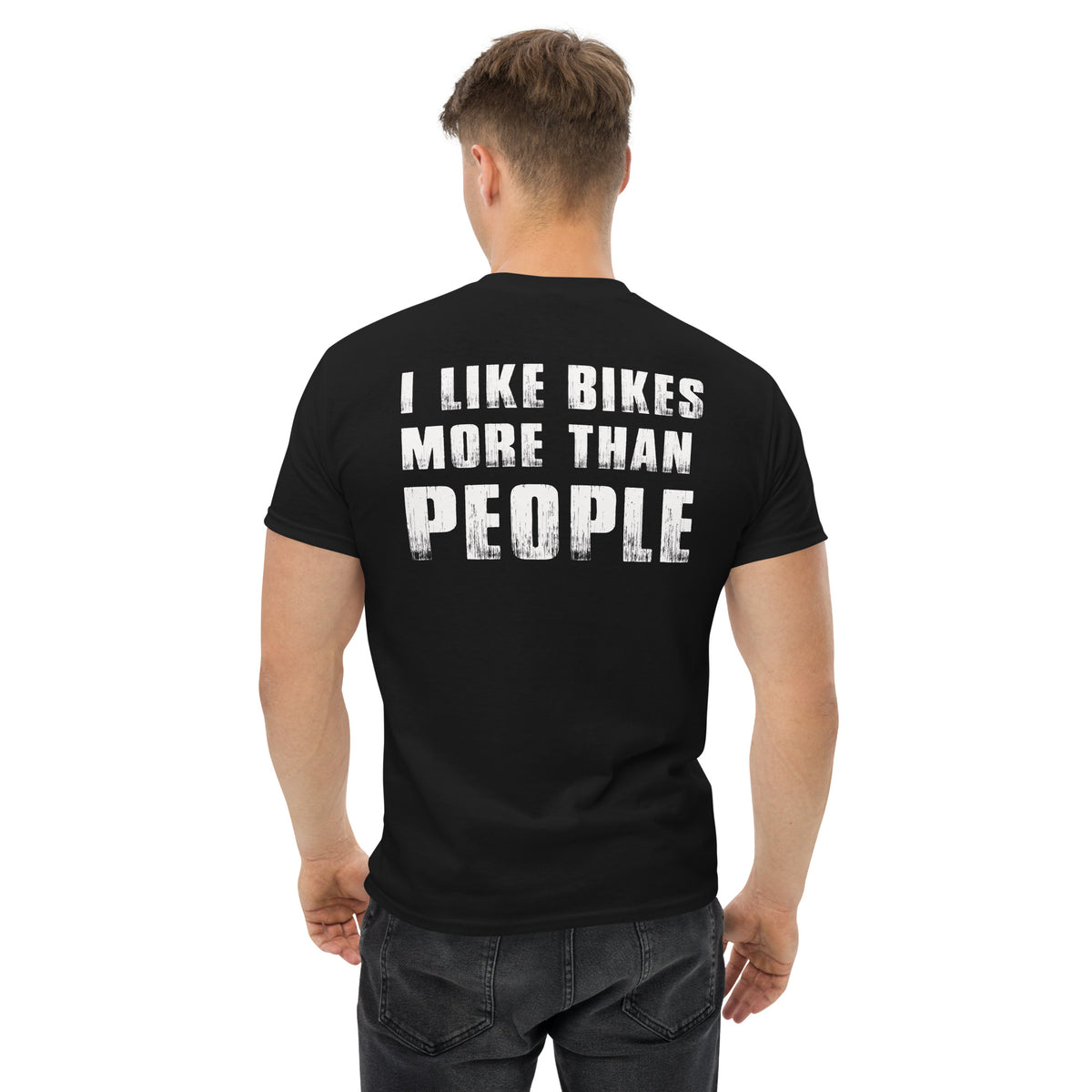 Herren T-Shirt "I Like Bikes More Than People"