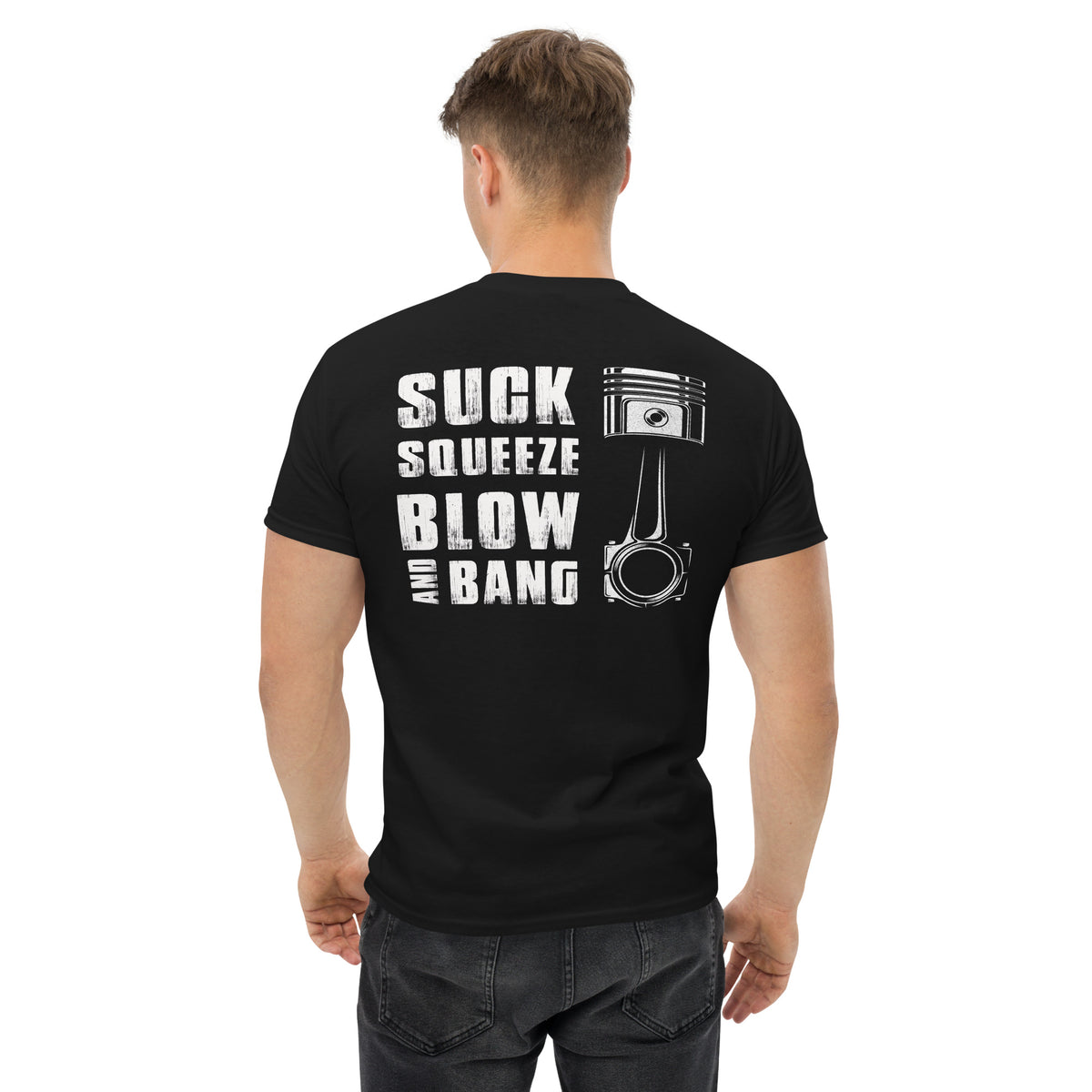 Herren T-Shirt "Suck Squeeze Bang Blow " Variante 2