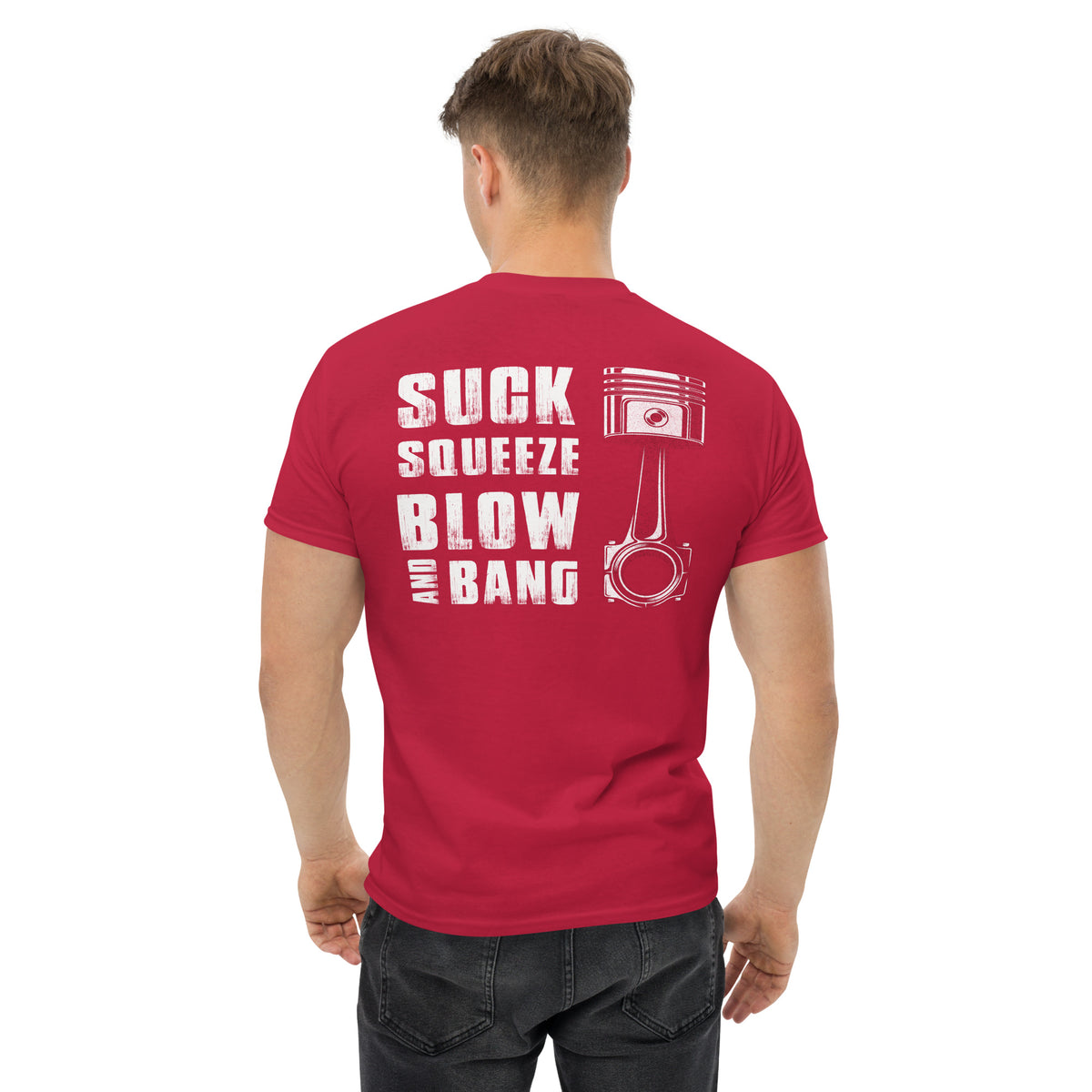 Herren T-Shirt "Suck Squeeze Bang Blow " Variante 2