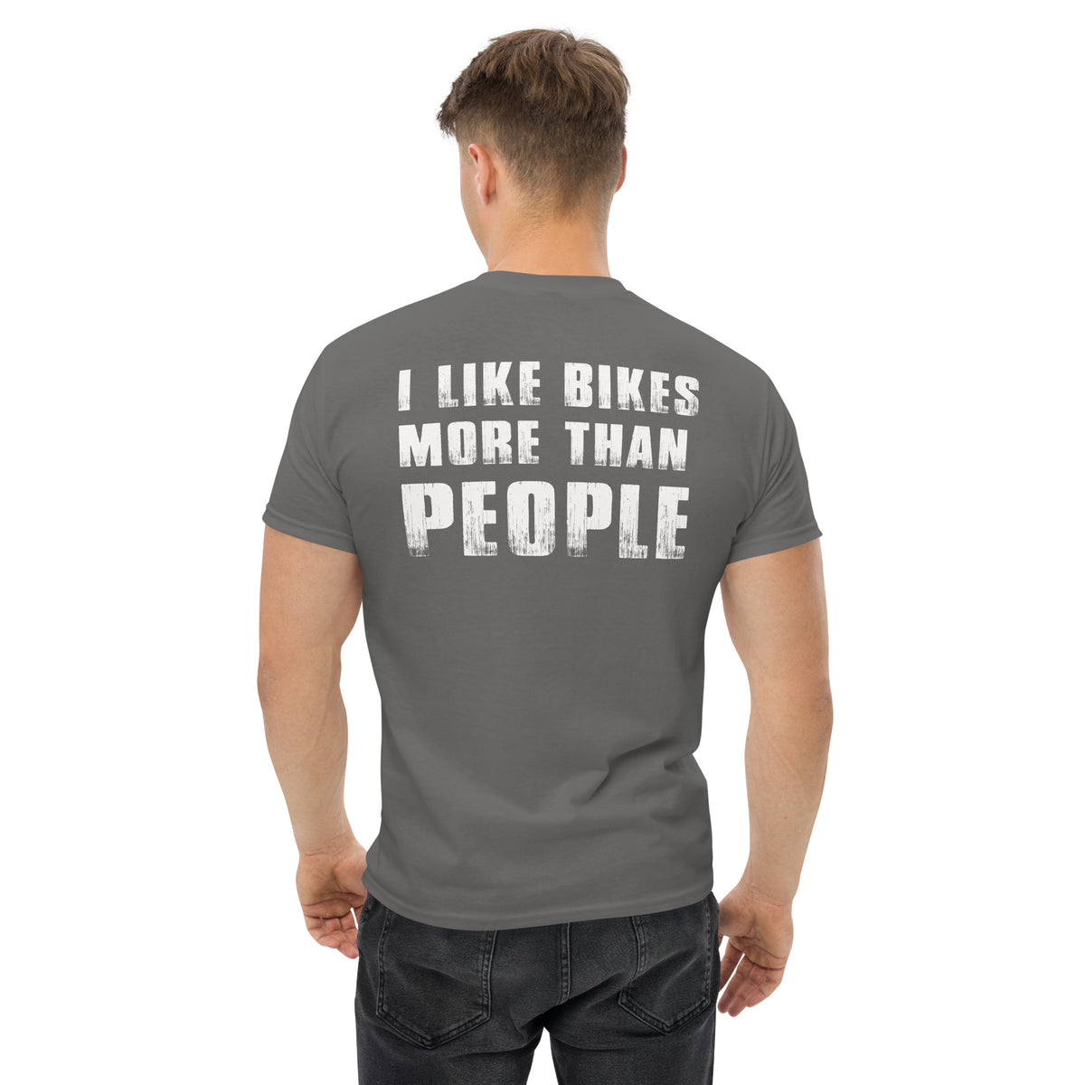 Herren T-Shirt "I Like Bikes More Than People"