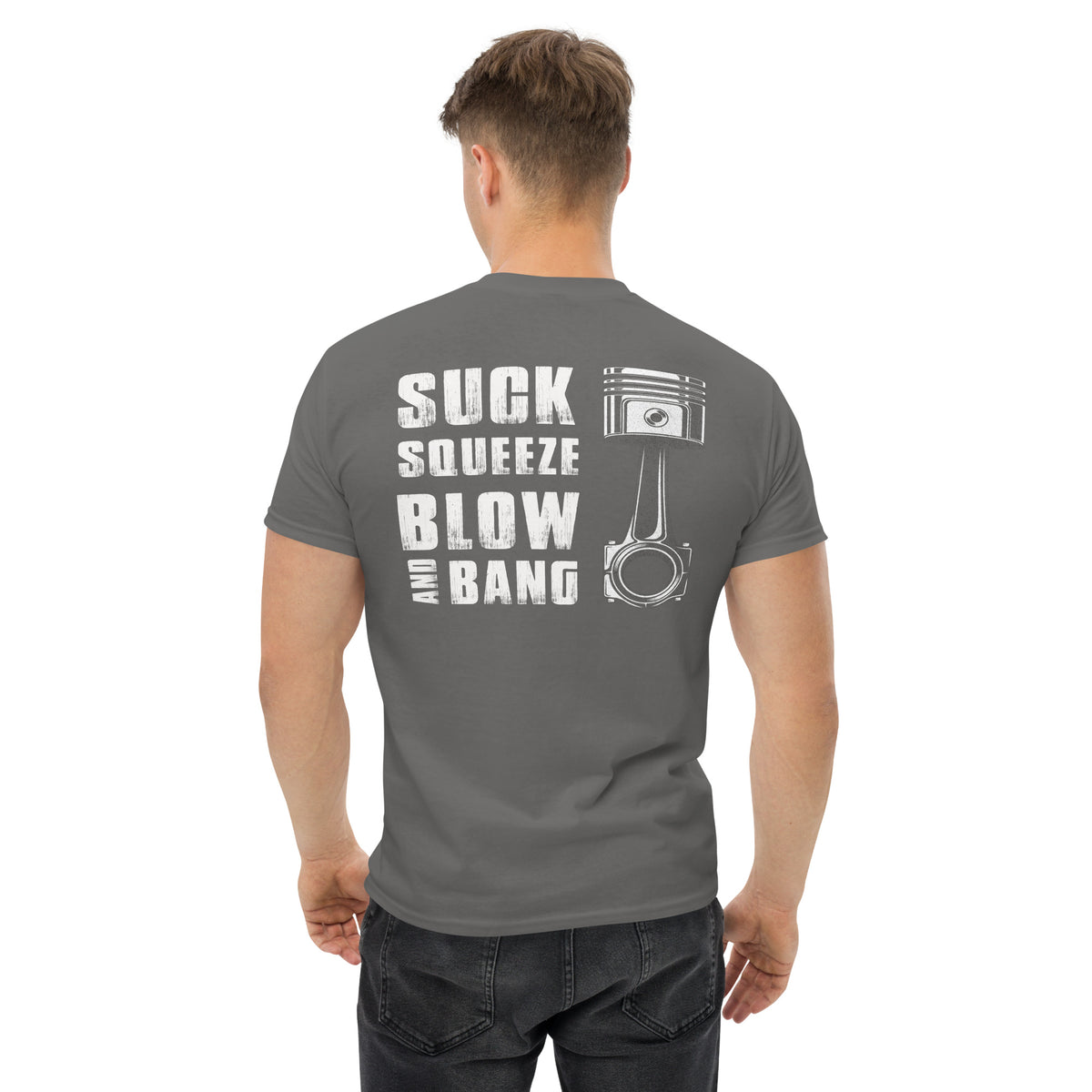 Herren T-Shirt "Suck Squeeze Bang Blow " Variante 2