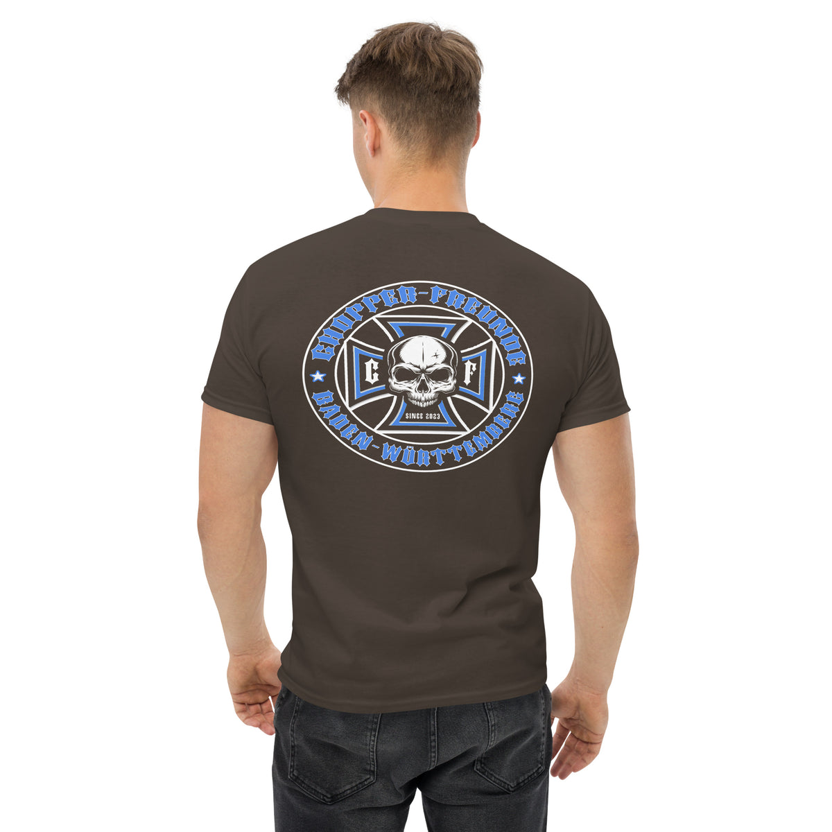 Chopper-Freunde T-Shirt " Vorder und Rückendruck" Variante 1-Biker-Shirts