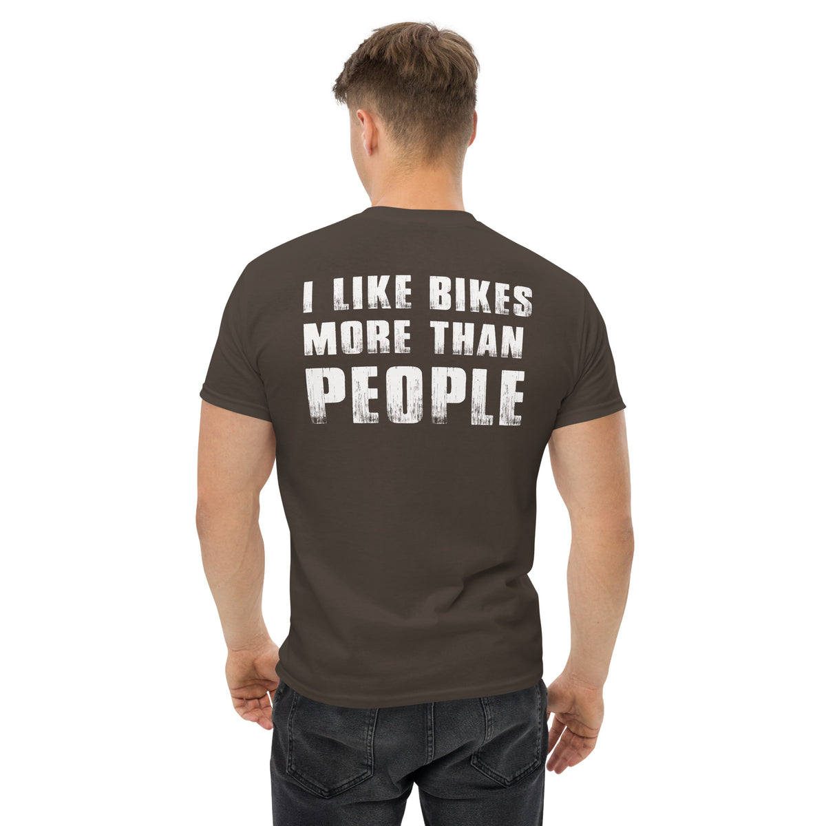 Herren T-Shirt "I Like Bikes More Than People"