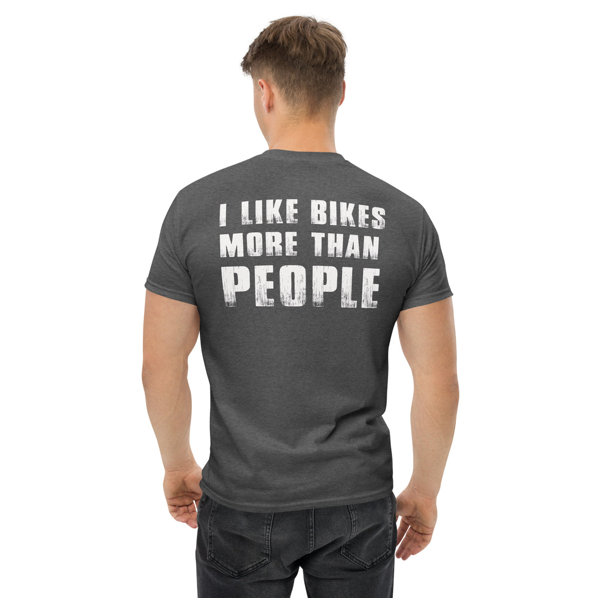 Herren T-Shirt "I Like Bikes More Than People"