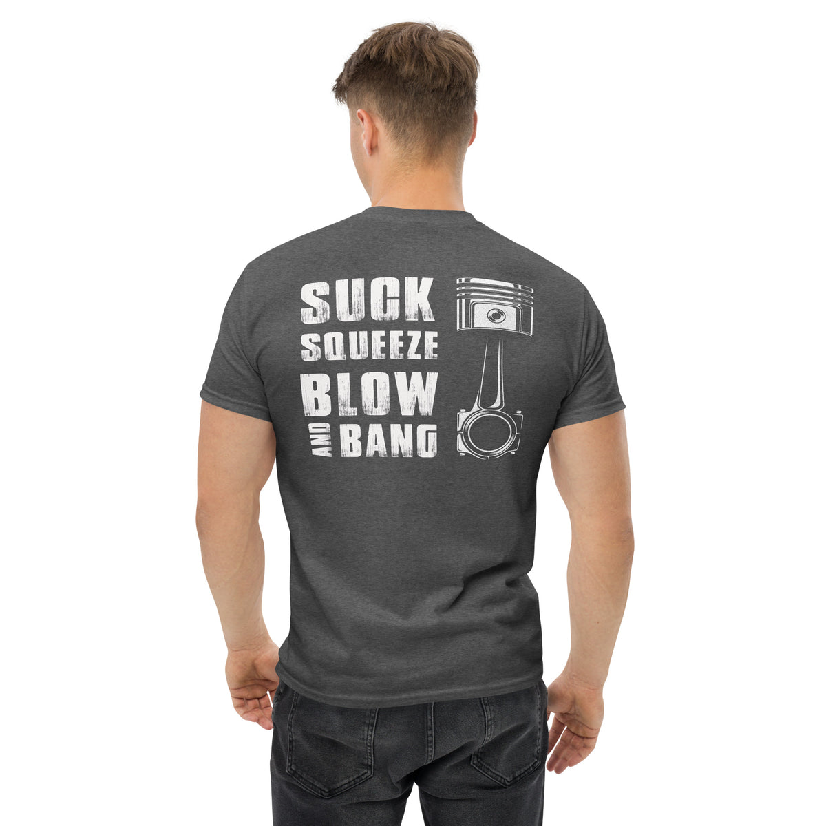 Herren T-Shirt "Suck Squeeze Bang Blow " Variante 2