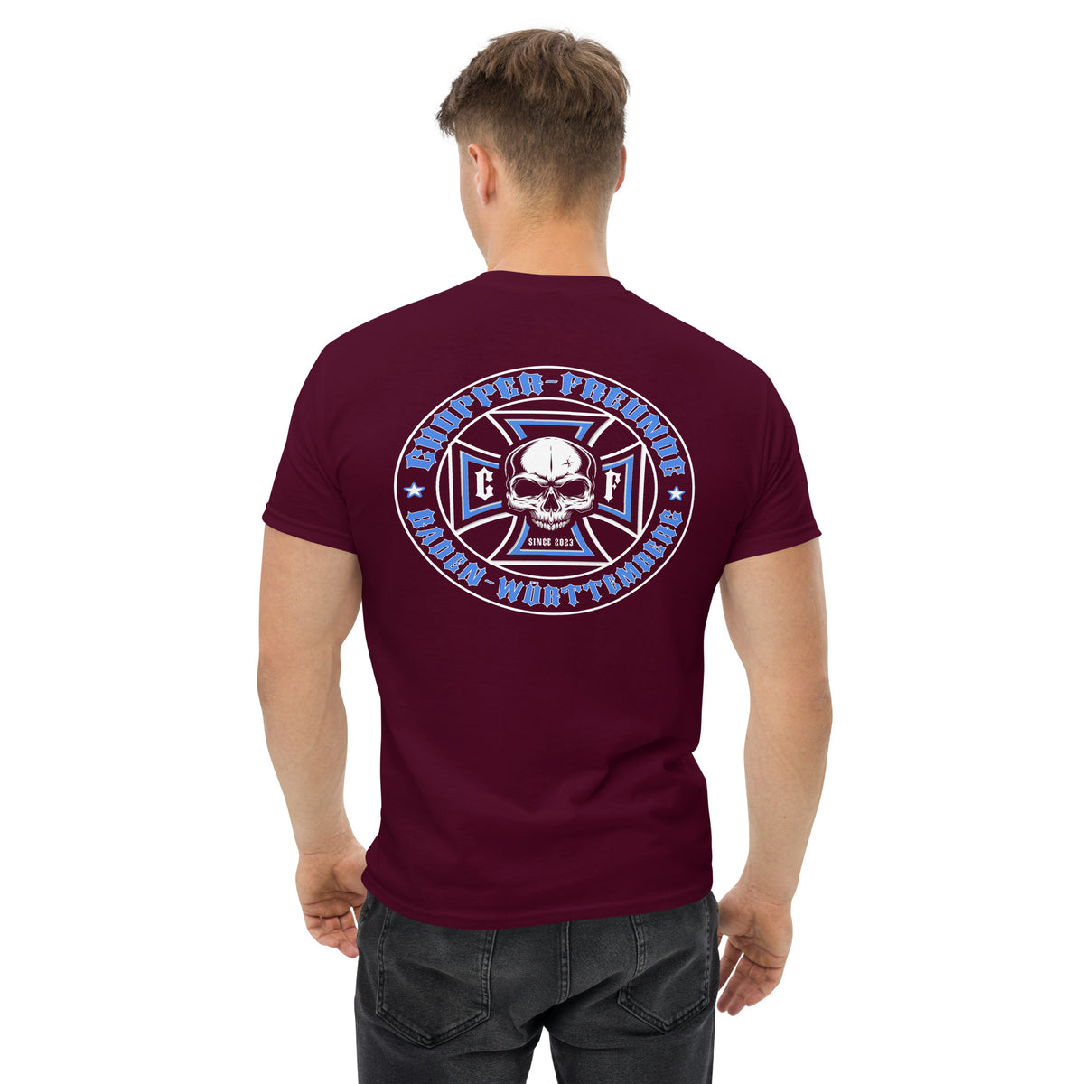 Chopper-Freunde T-Shirt " Vorder und Rückendruck" Variante 1-Biker-Shirts