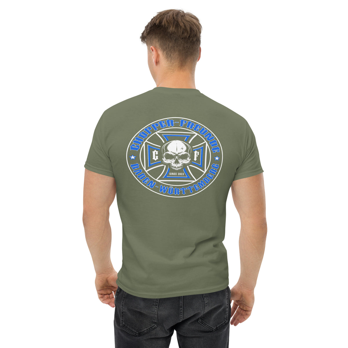 Chopper-Freunde T-Shirt " Rückendruck" (Unisex)-Biker-Shirts