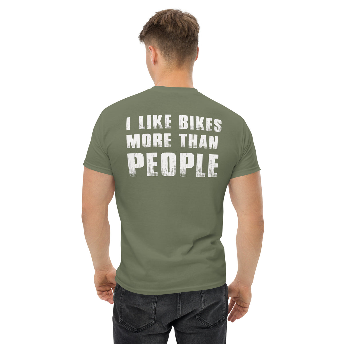 Herren T-Shirt "I Like Bikes More Than People"