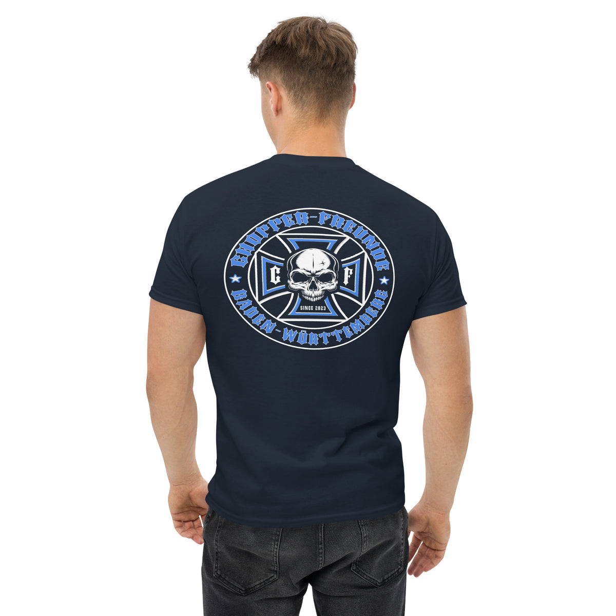 Chopper-Freunde T-Shirt " Vorder und Rückendruck" Variante 1-Biker-Shirts