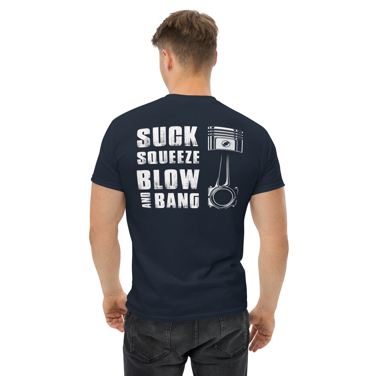 Herren T-Shirt "Suck Squeeze Bang Blow " Variante 2