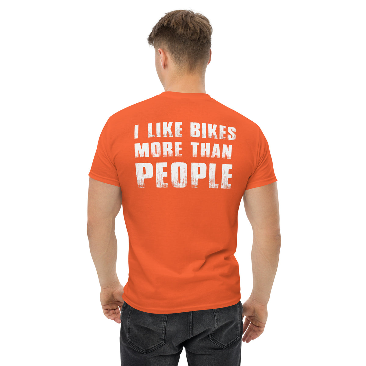 Herren T-Shirt "I Like Bikes More Than People"