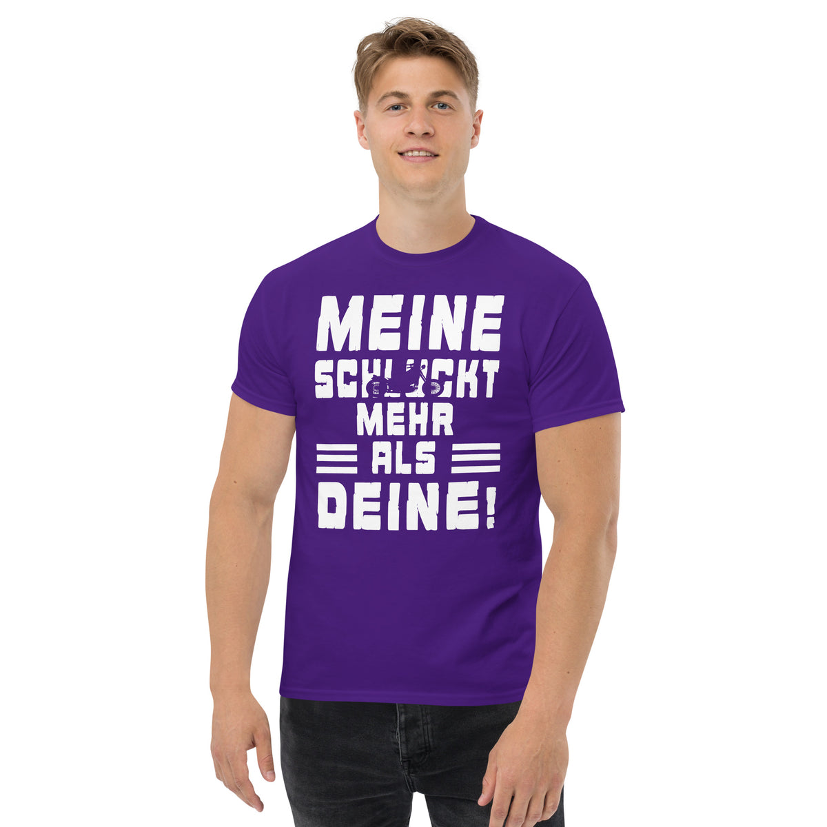 Herren T-Shirt "Meine Schluckt Mehr Als Deine "