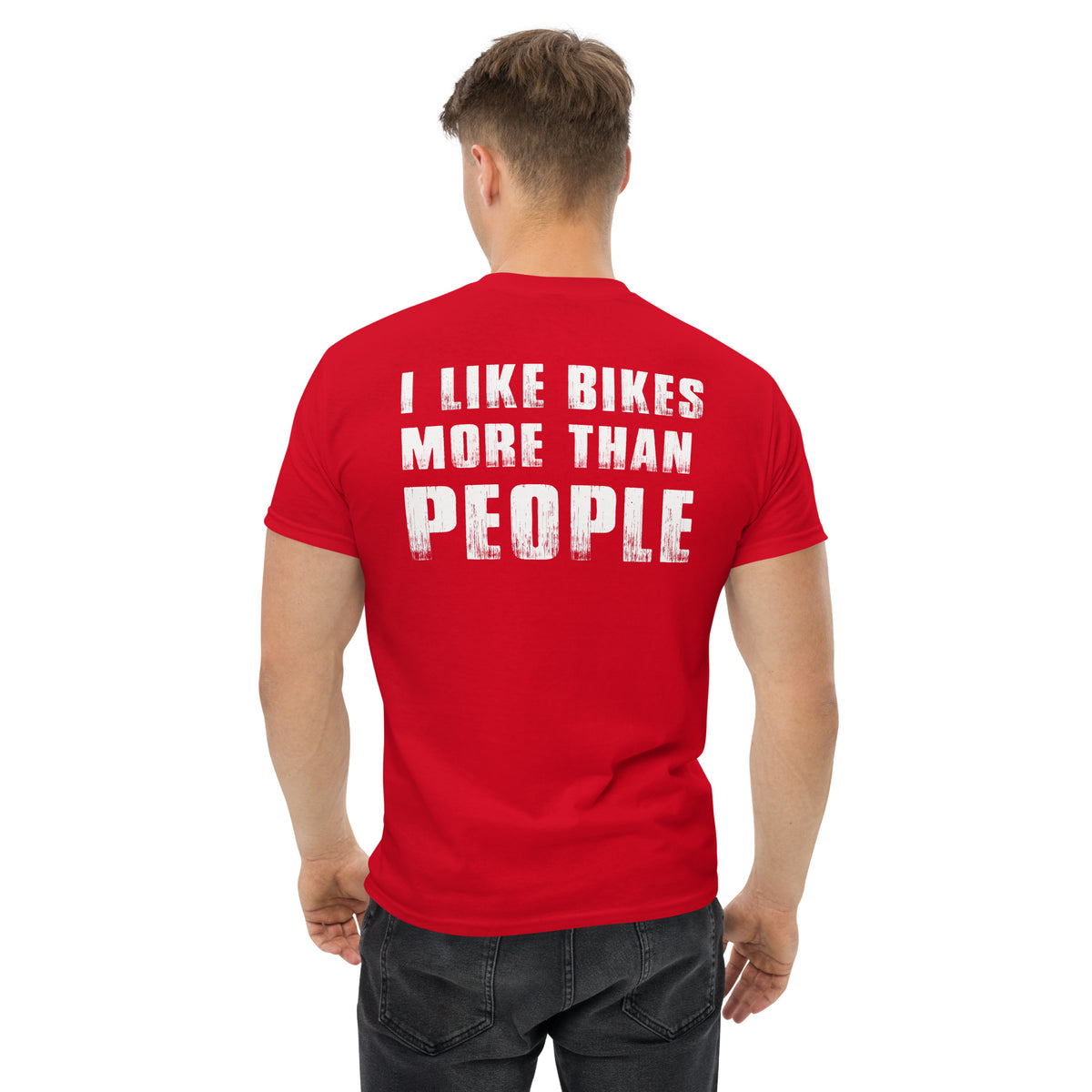 Herren T-Shirt "I Like Bikes More Than People"