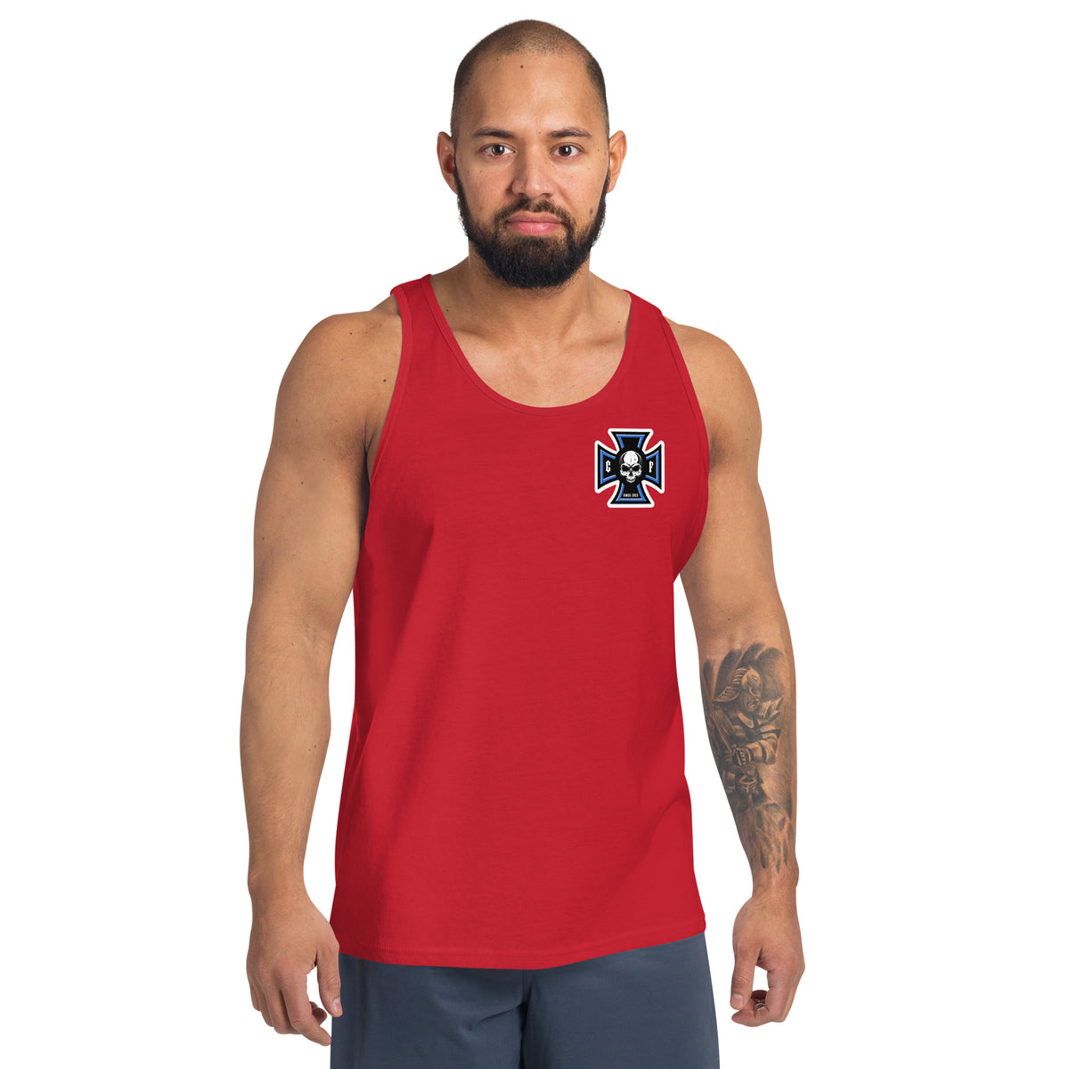 Chopper-Freunde Unisex-Tank-Top mit Brust druck