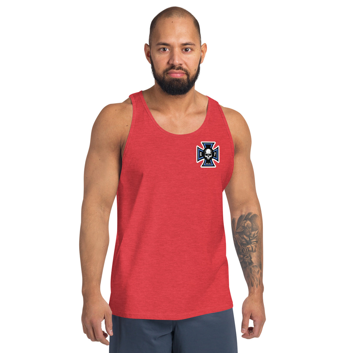 Chopper-Freunde Unisex-Tank-Top mit Brust druck