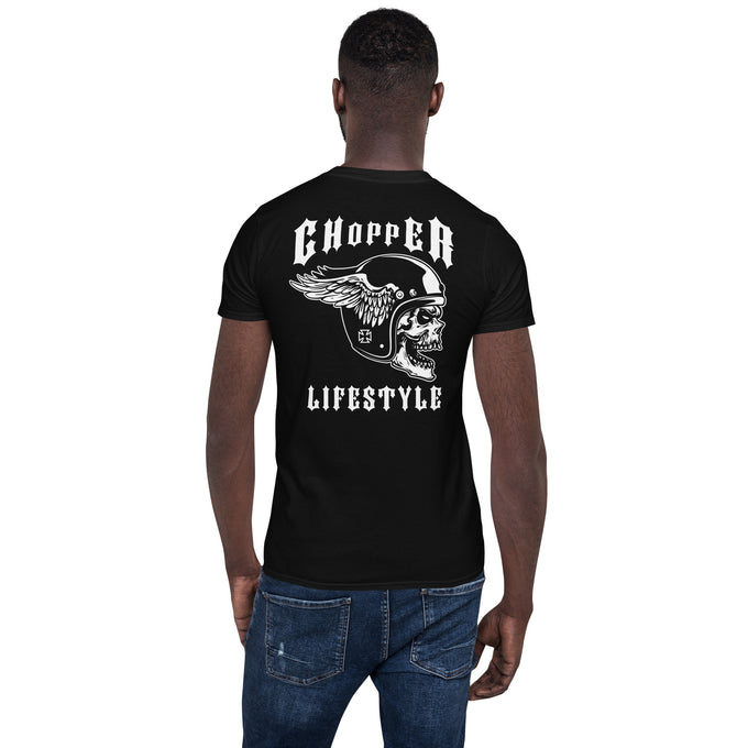Chopper LIFESTYLE Biker Motorrad T-Shirts Variante 5 – Schwarz – Rückansicht
