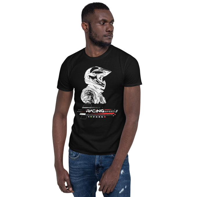 Biker Motorrad T-Shirt" Speed Limit Create Your Own Speed" Variante 7 – Schwarz – Vorderansicht
