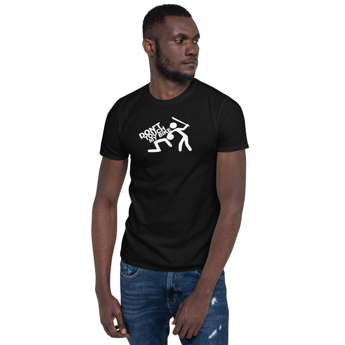 Biker Motorrad T-Shirt "Dont´t Tuoch My Bike" – Schwarz – Vorderansicht