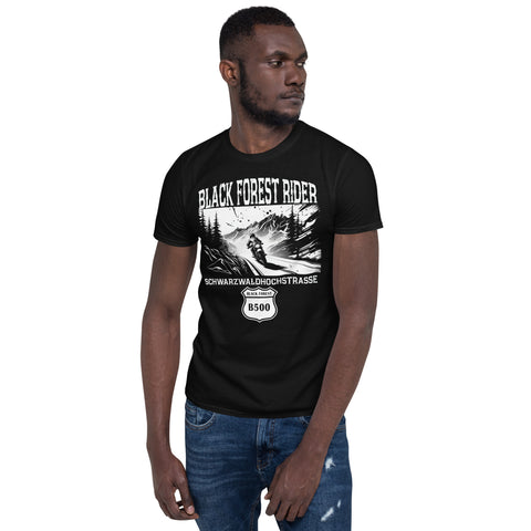 Herren T-Shirt "Schwarzwaldhochstrasse B500 Black Forest Rider" Variante 4