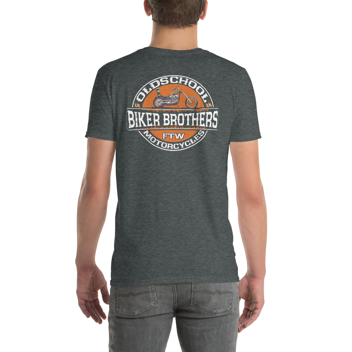 Herren T-Shirt "Oldschool Biker-Brother" Variante2