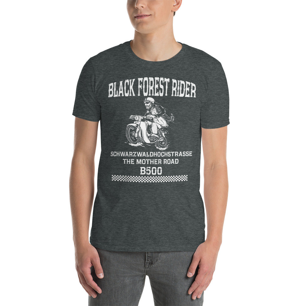 Herren T-Shirt "Schwarzwaldhochstrasse B500 Black Forest Rider" Variante 3