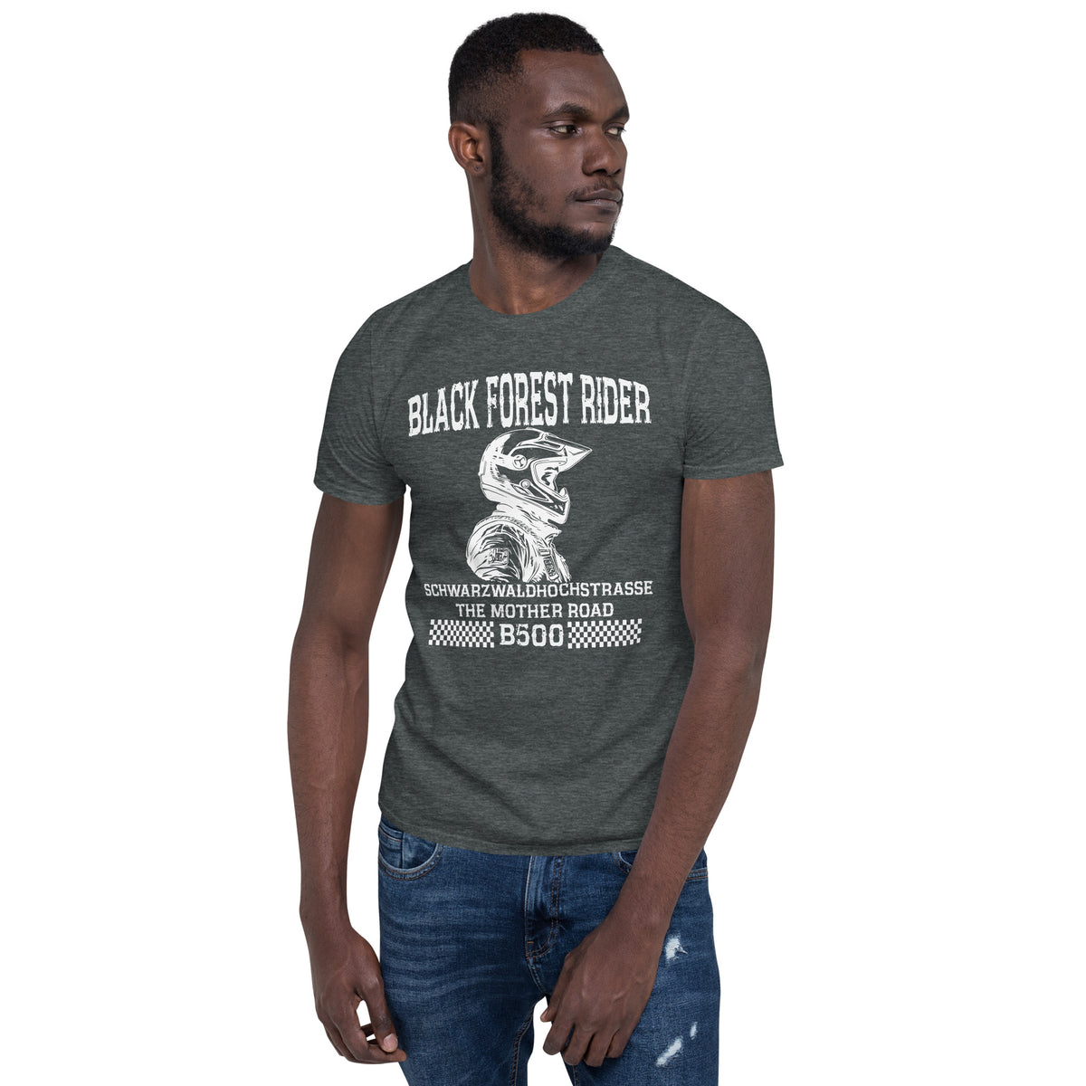 Herren T-Shirt "Schwarzwaldhochstrasse B500 Black Forest Rider" Variante 5