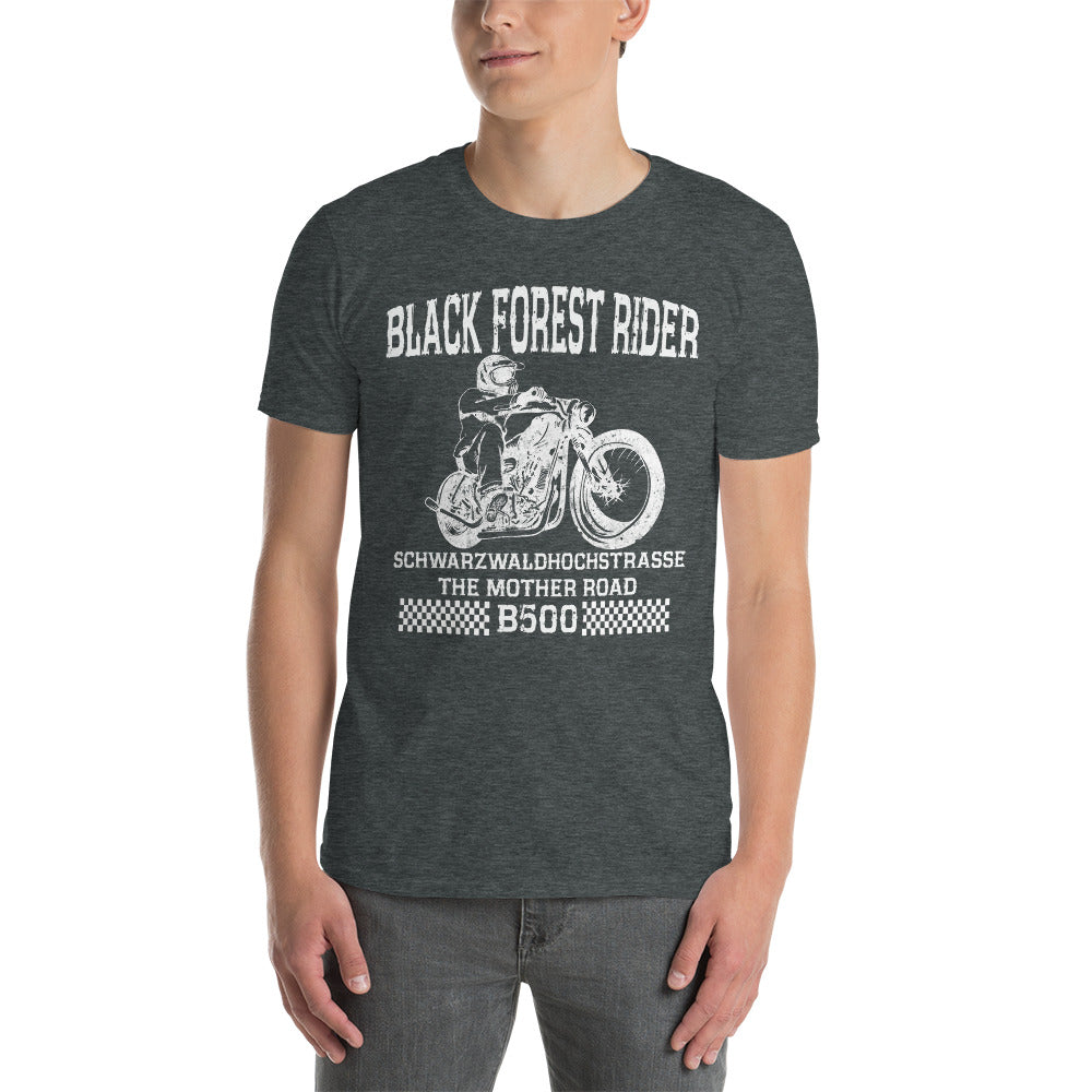 Herren T-Shirt "Schwarzwaldhochstrasse B500 Black Forest Rider" Variante 7