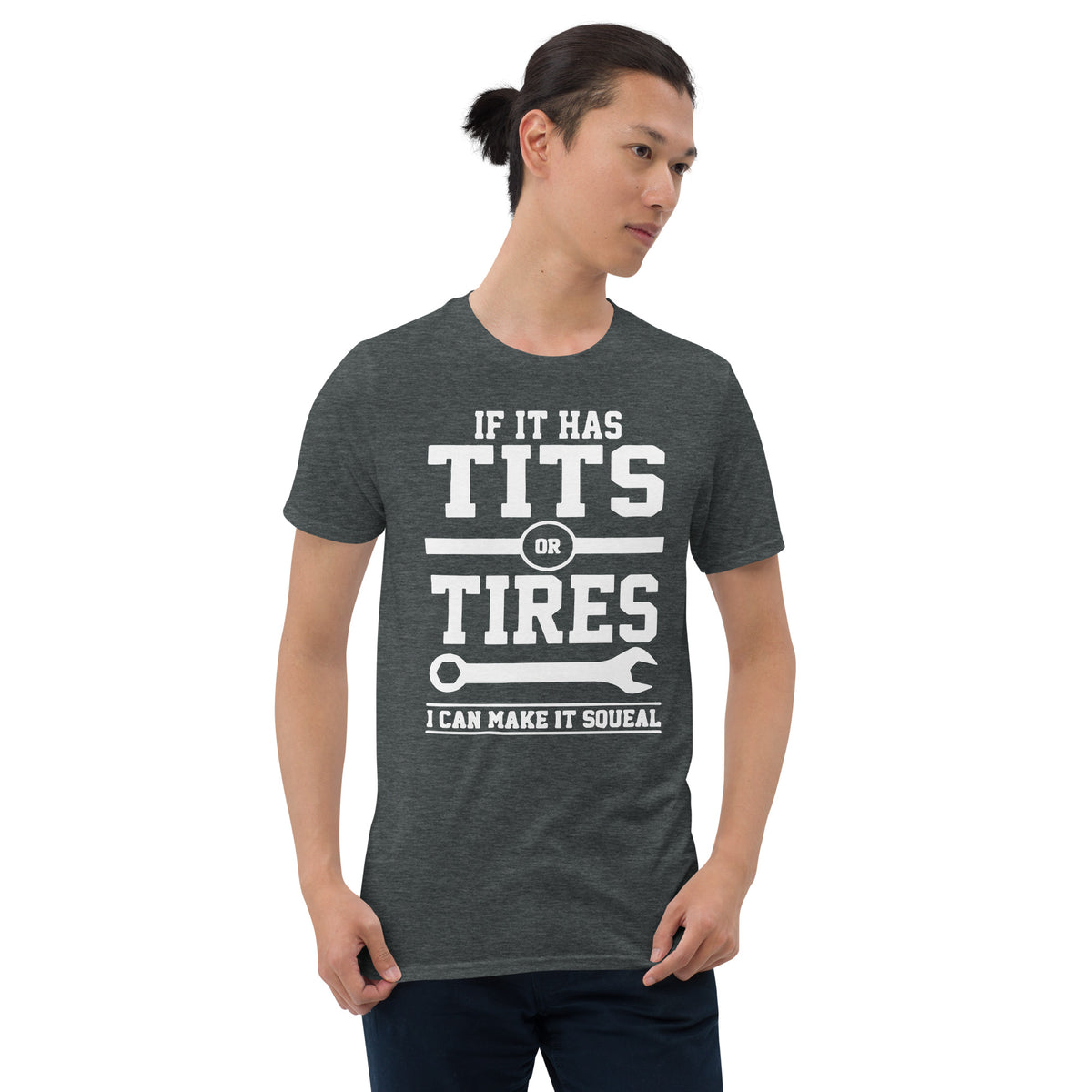 Herren T-Shirt " TITIS OR TIRES Fun Motiv"