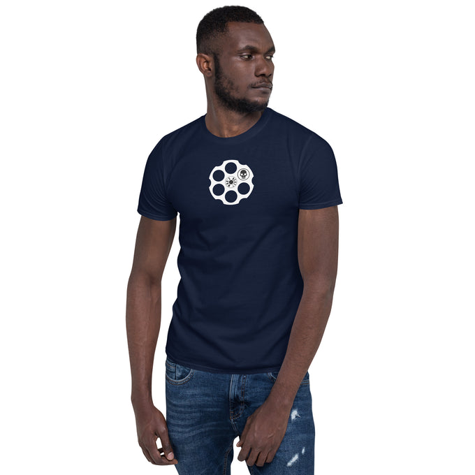 Biker Motorrad T-Shirt"Who´s Next ?" – Marineblau – Vorderansicht