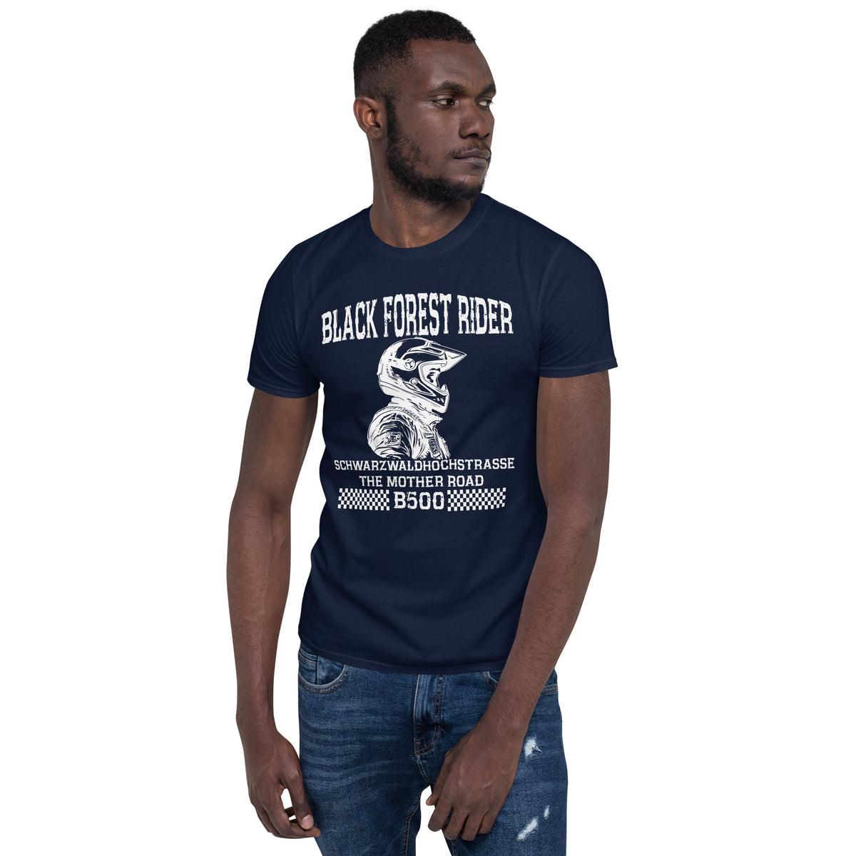 Herren T-Shirt "Schwarzwaldhochstrasse B500 Black Forest Rider" Variante 5