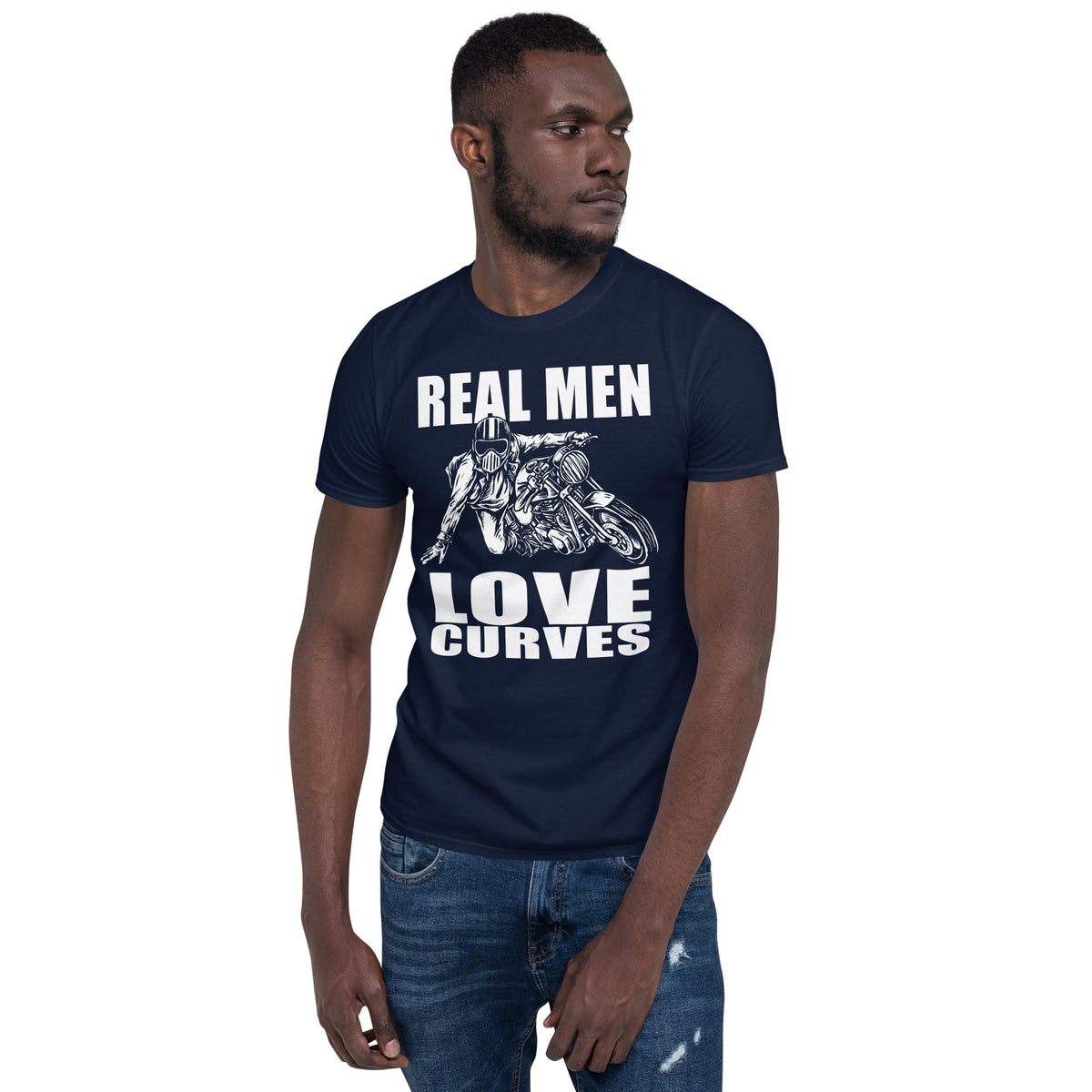 Herren T-Shirt " Reel Men Love Curves" Variante 1