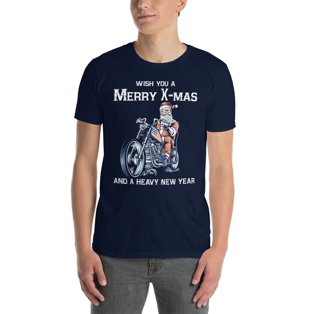 Herren T-Shirt " Merry X-Mas and a heavy new year "