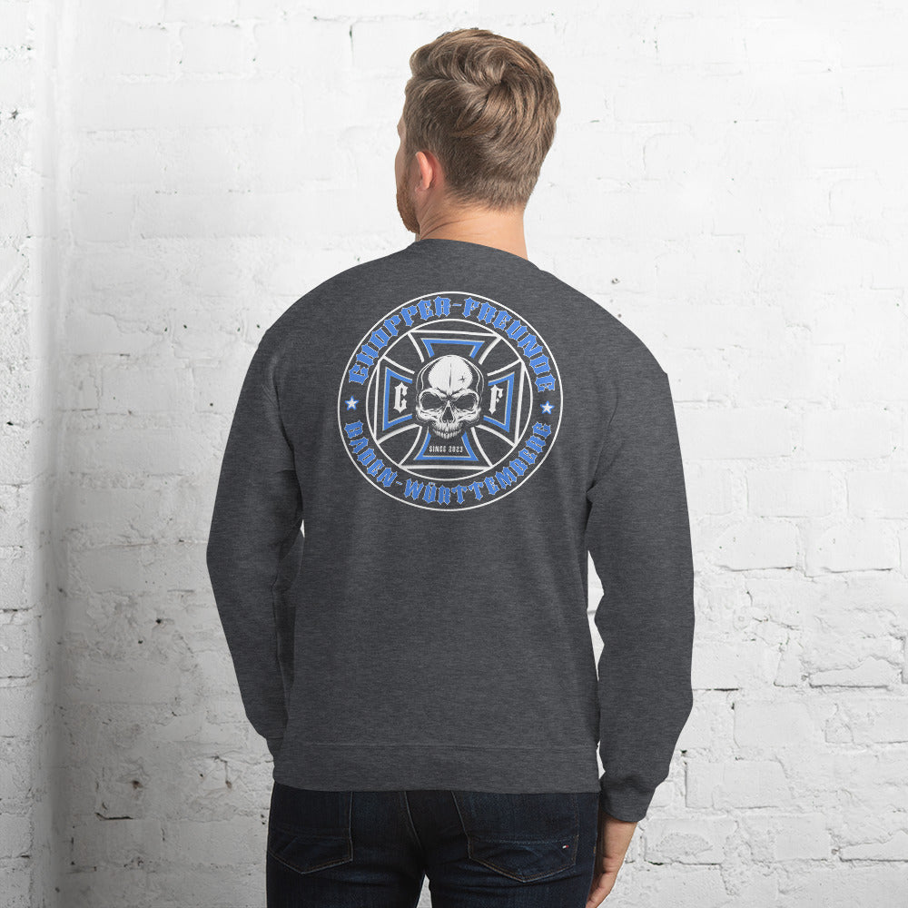 Chopper-Freunde Pullover" Vorder und Rückendruck" Variante 1-Biker-Shirts