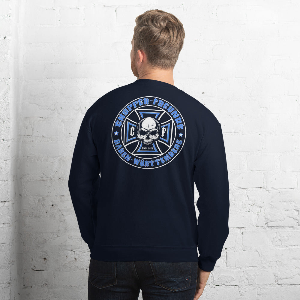 Chopper-Freunde Pullover" Vorder und Rückendruck" Variante 1-Biker-Shirts