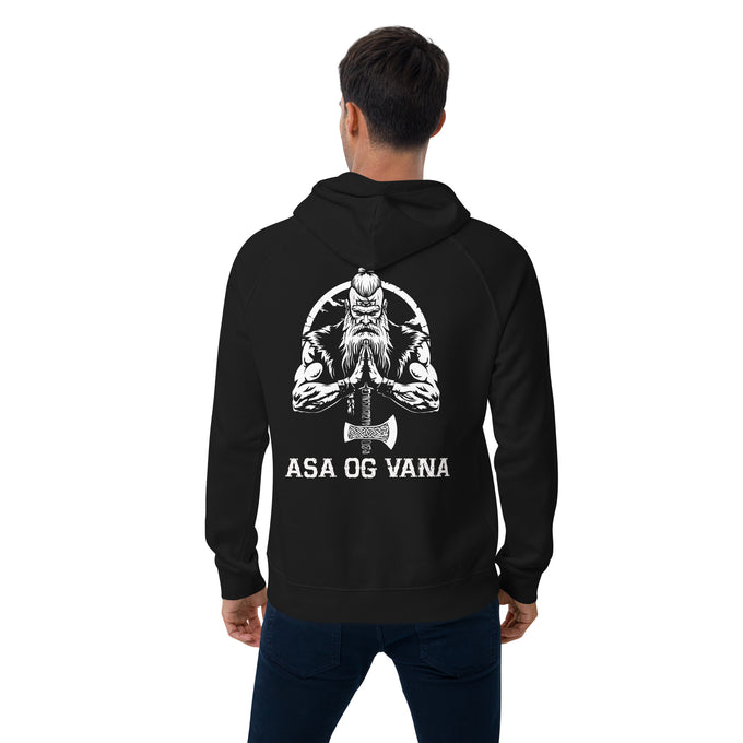 Wikinger T-Shirt und Hoodies Wikinger "Asa Og Vana" Variante 1 – Schwarz – Rückansicht