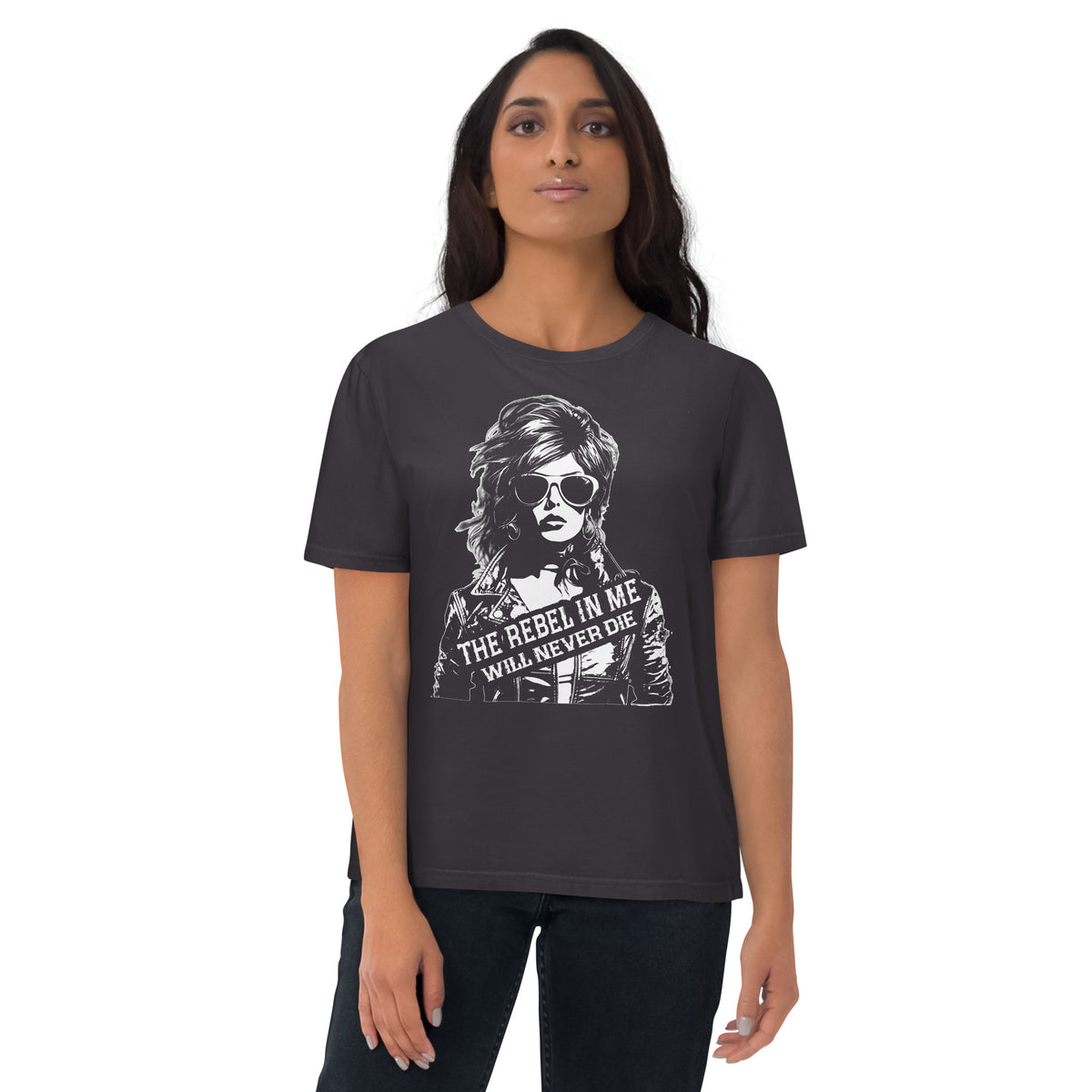 Damen T-Shirt "The rebel in me will never die" Variante 3