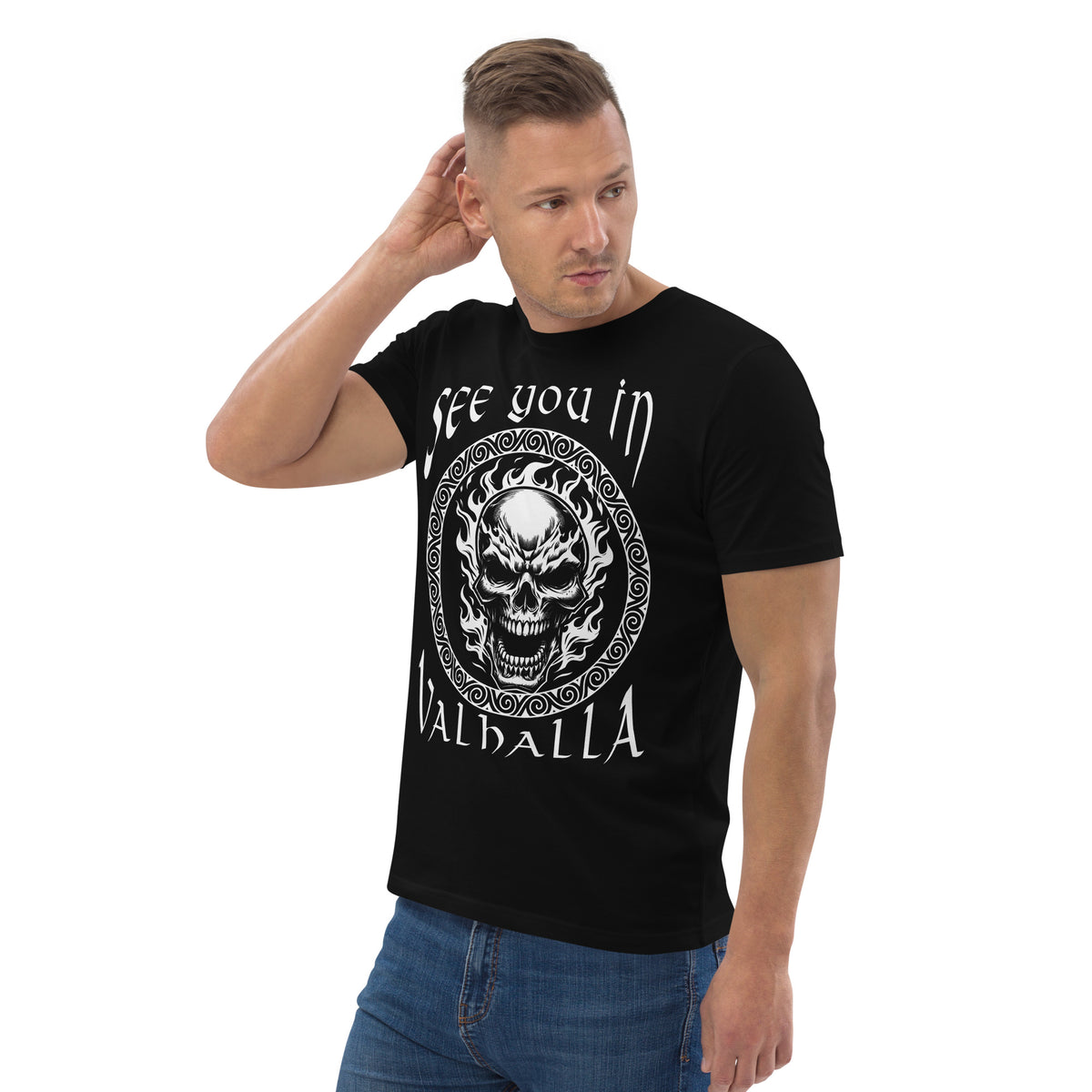 Herren T-Shirt und Hoodies Wikinger "SEE YOU IN VALHALLA" Variante 4