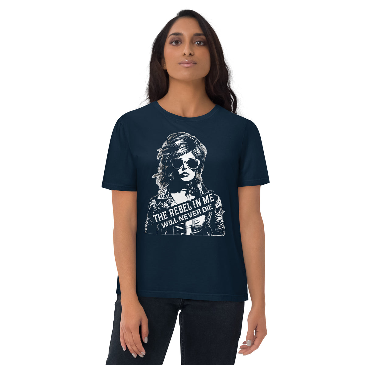 Damen T-Shirt "The rebel in me will never die" Variante 3