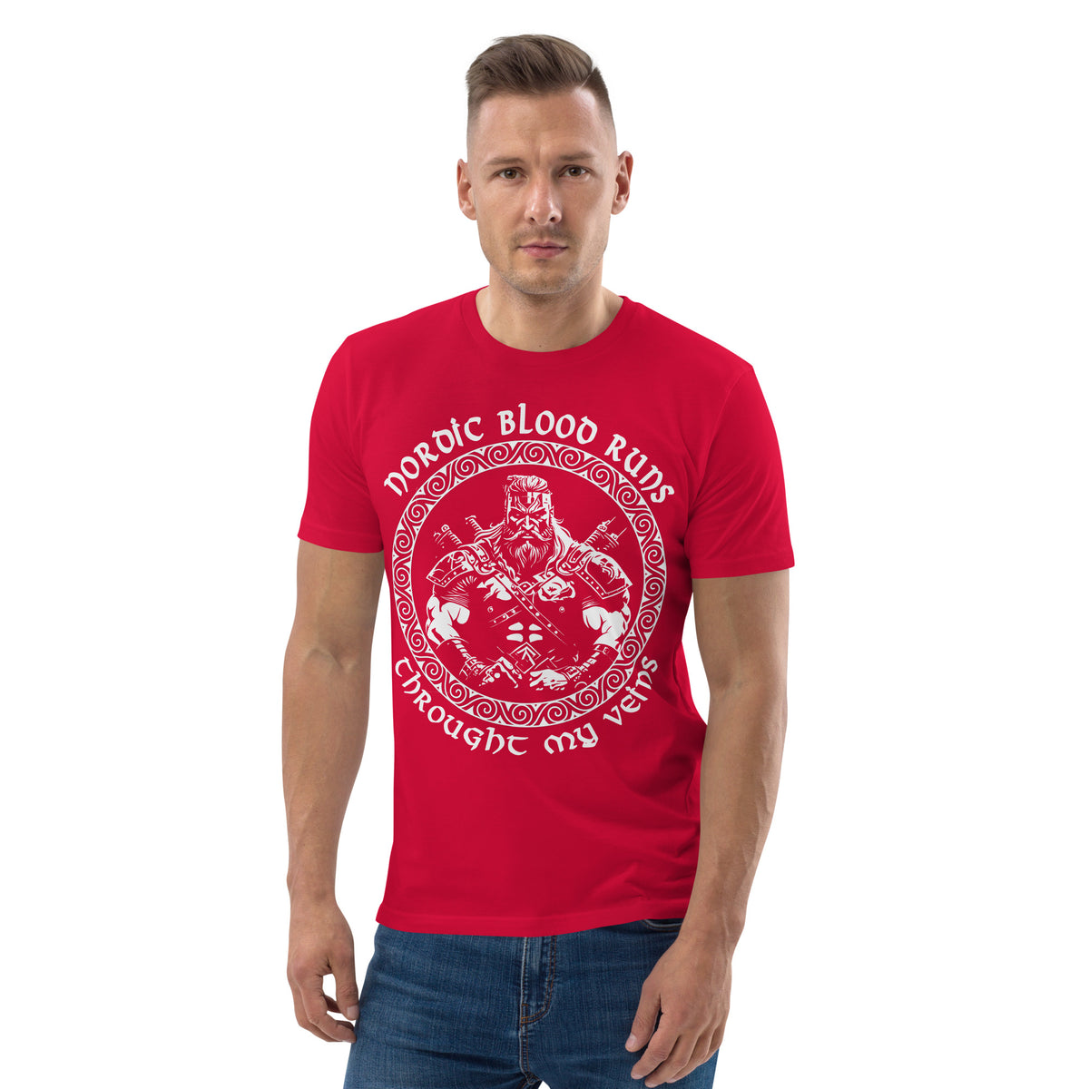 Herren T-Shirt und Hoodies Wikinger "Nordic Blood runs through my Veins" Variante 16