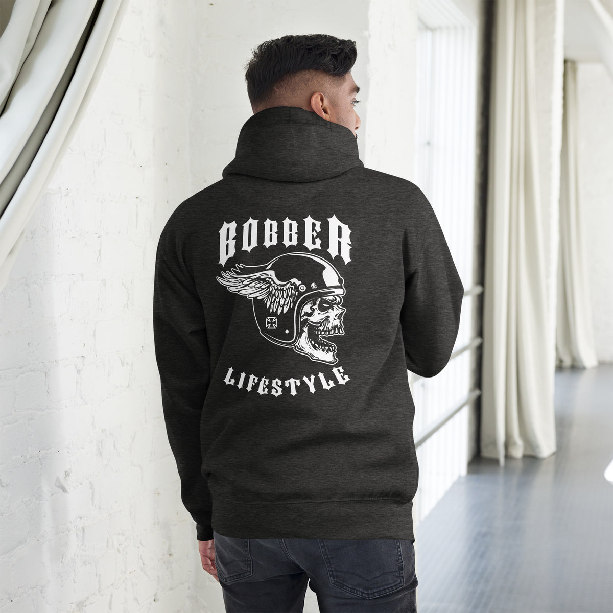 Biker - Premium Unisex Hoodie "Bobber LIFESTYLE" Variante 3-Biker-Shirts