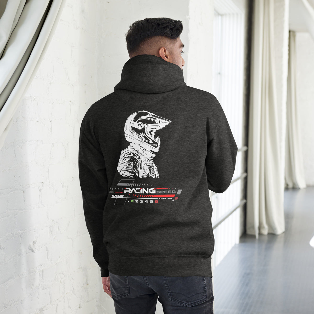 Biker - Premium Unisex Hoodie " Speed Limit Create Your Own Speed " Variante 2-Biker-Shirts