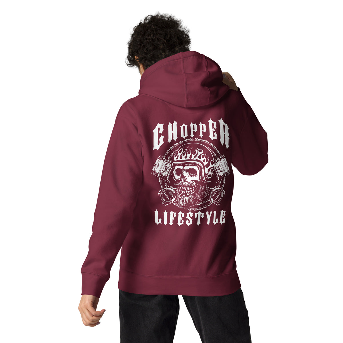 Biker - Premium Unisex Hoodie "Chopper LIFESTYLE" Variante 1-Biker-Shirts