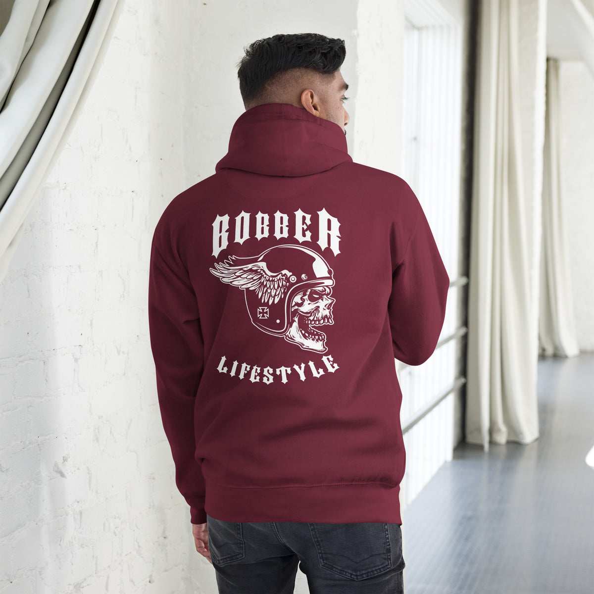 Biker - Premium Unisex Hoodie "Bobber LIFESTYLE" Variante 3-Biker-Shirts